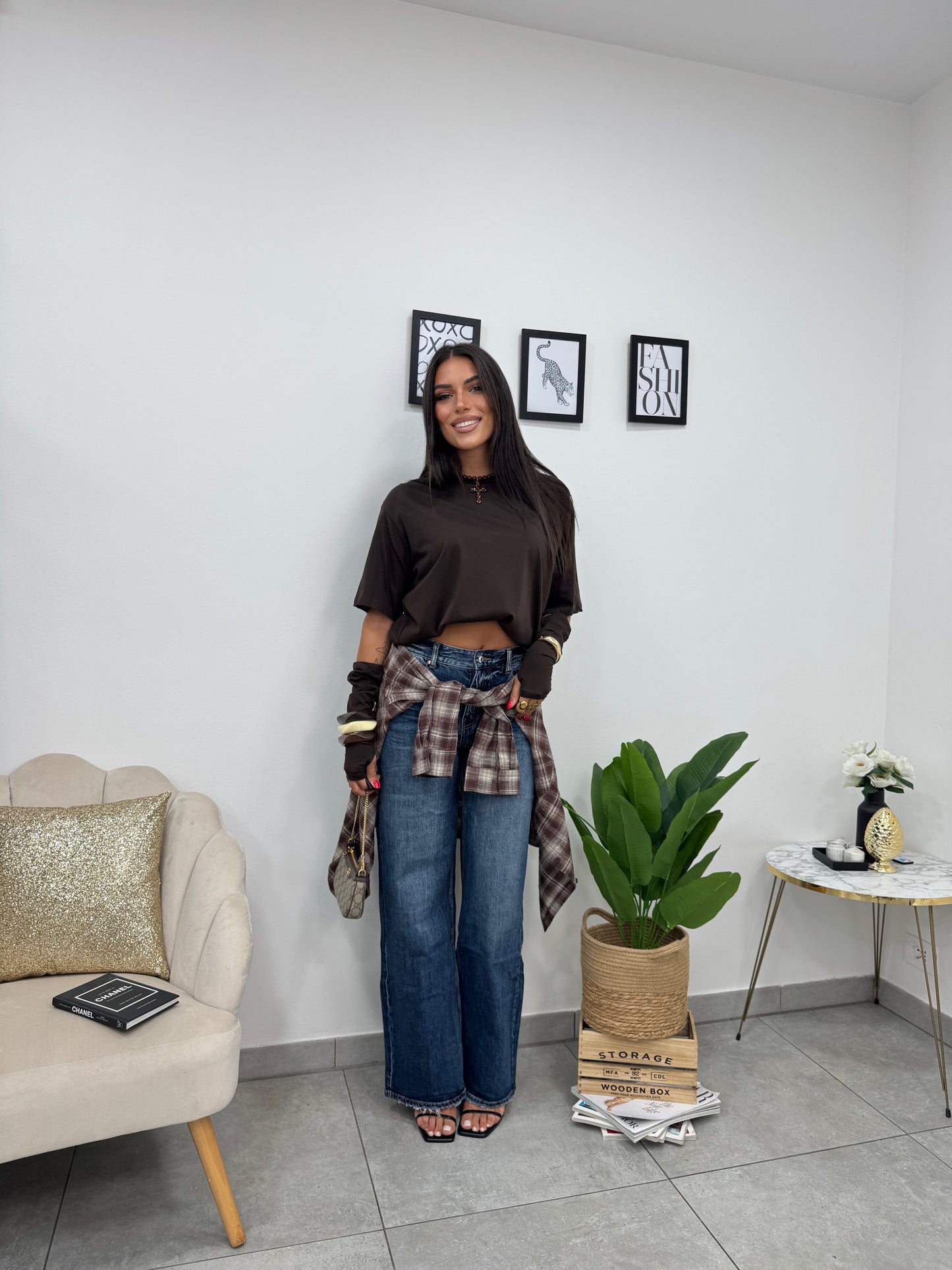 Jeans Wideleg Blue
