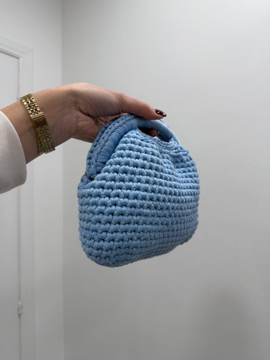 Clutch Bag Crochet Azzurra