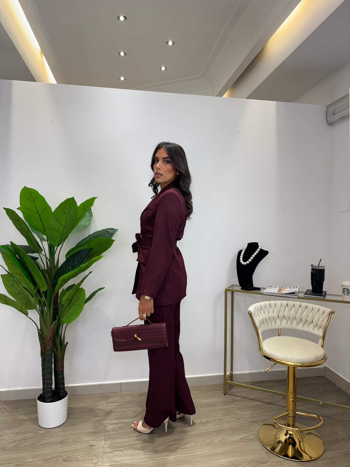 Tailleur Amelie Bordeaux
