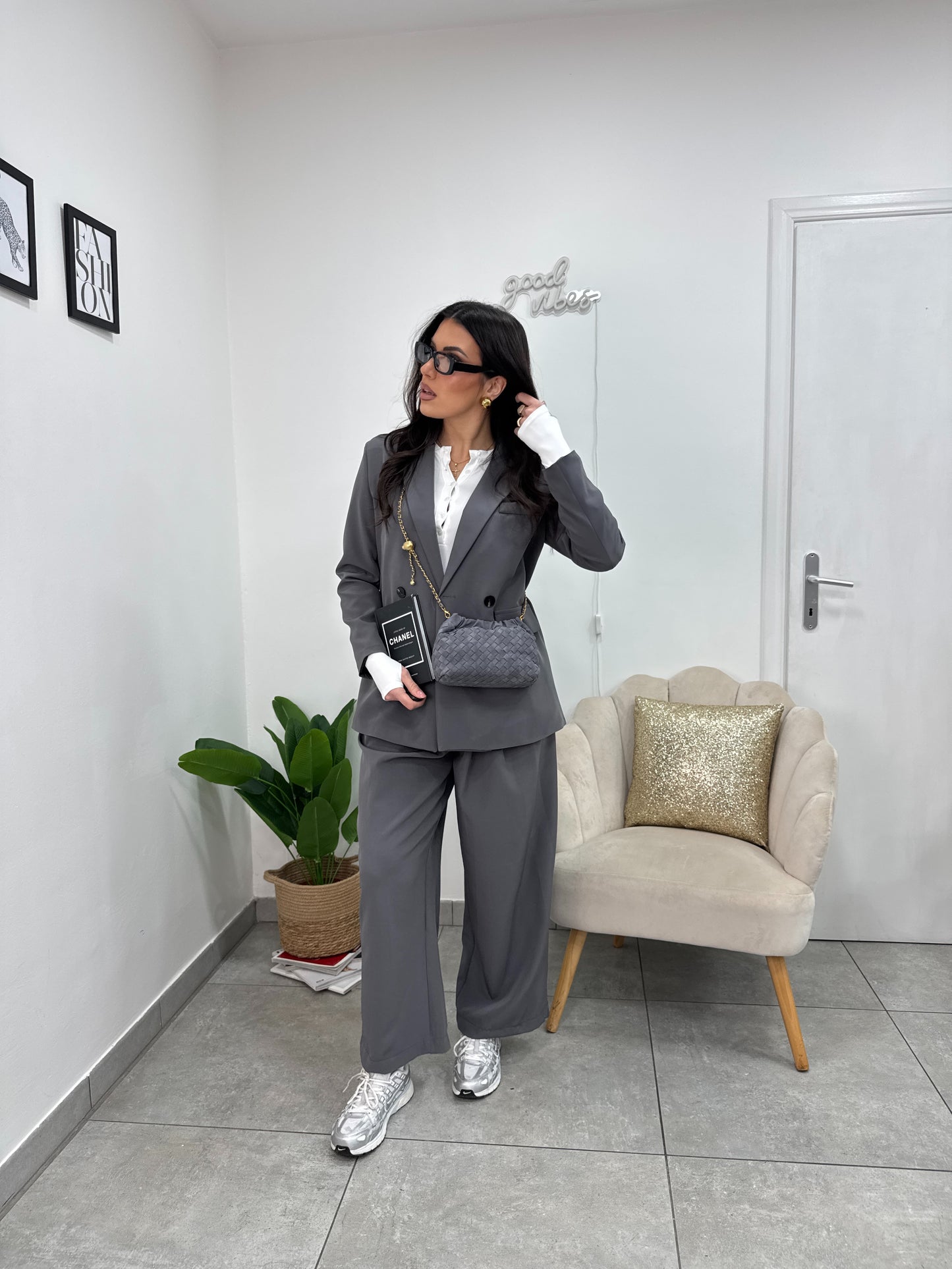 Blazer Doppiopetto Grigio