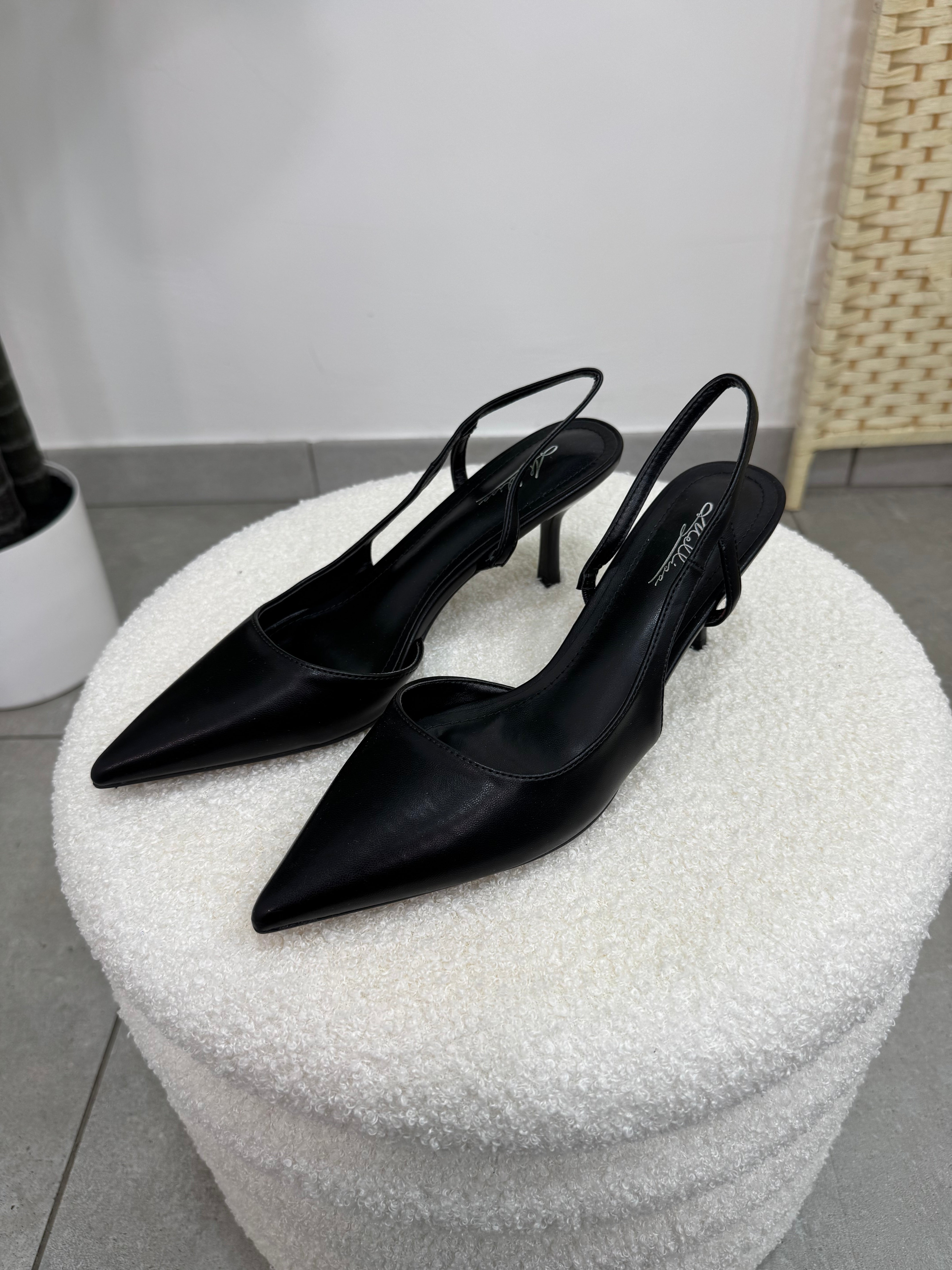 Slingback Classy Nero