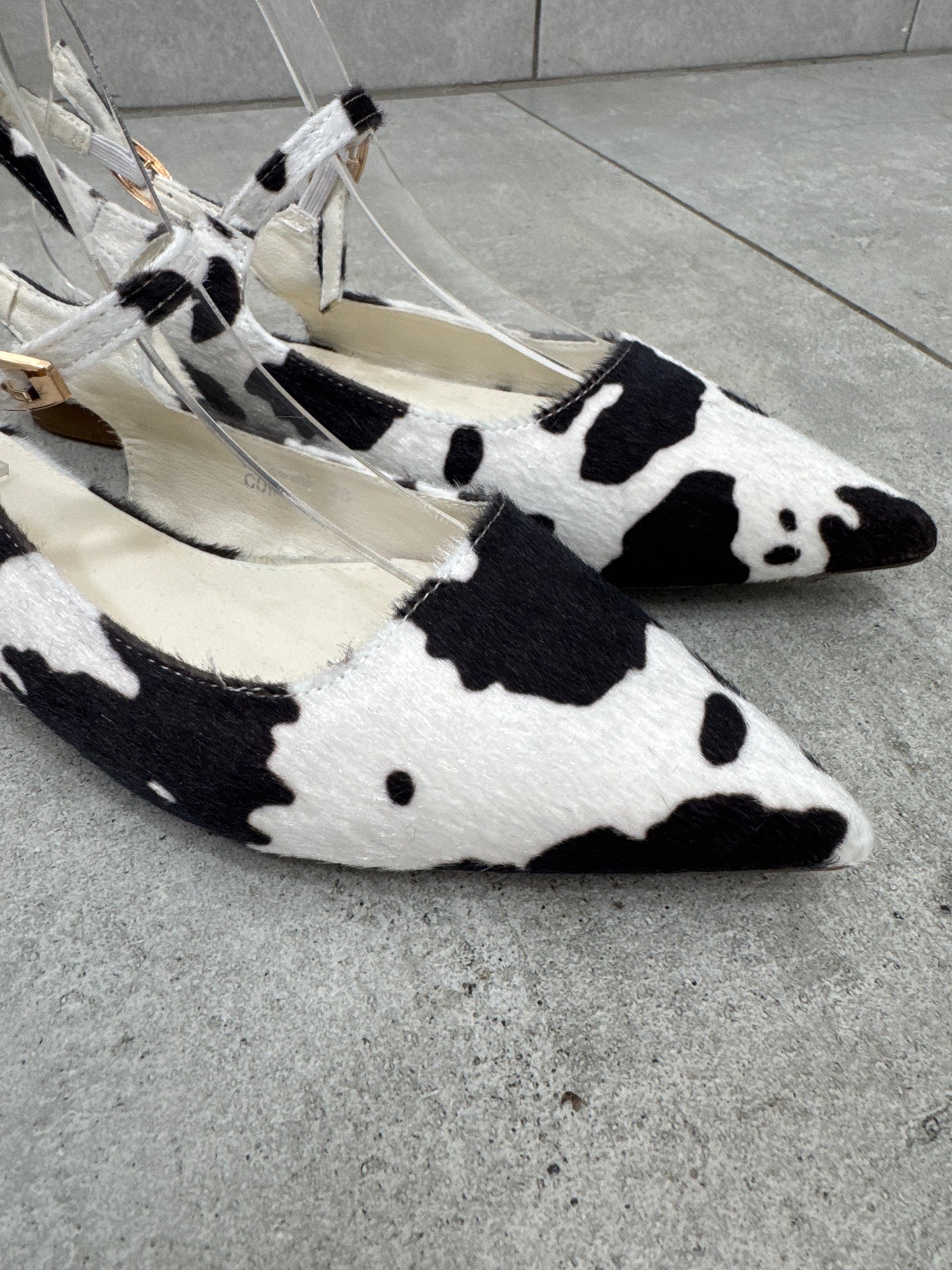 Slingback Flat Cow