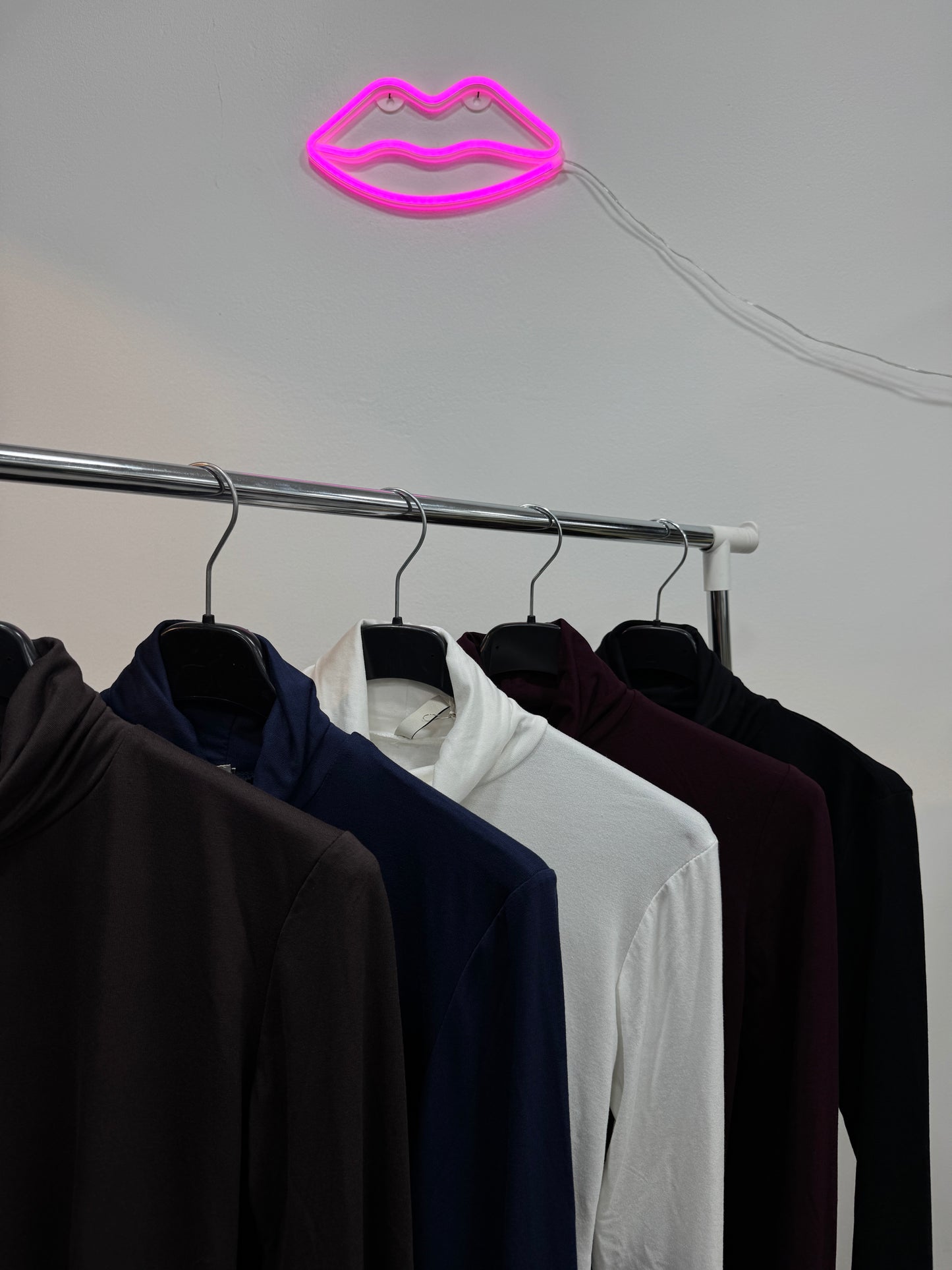 Maglia Collo Alto Burgundy