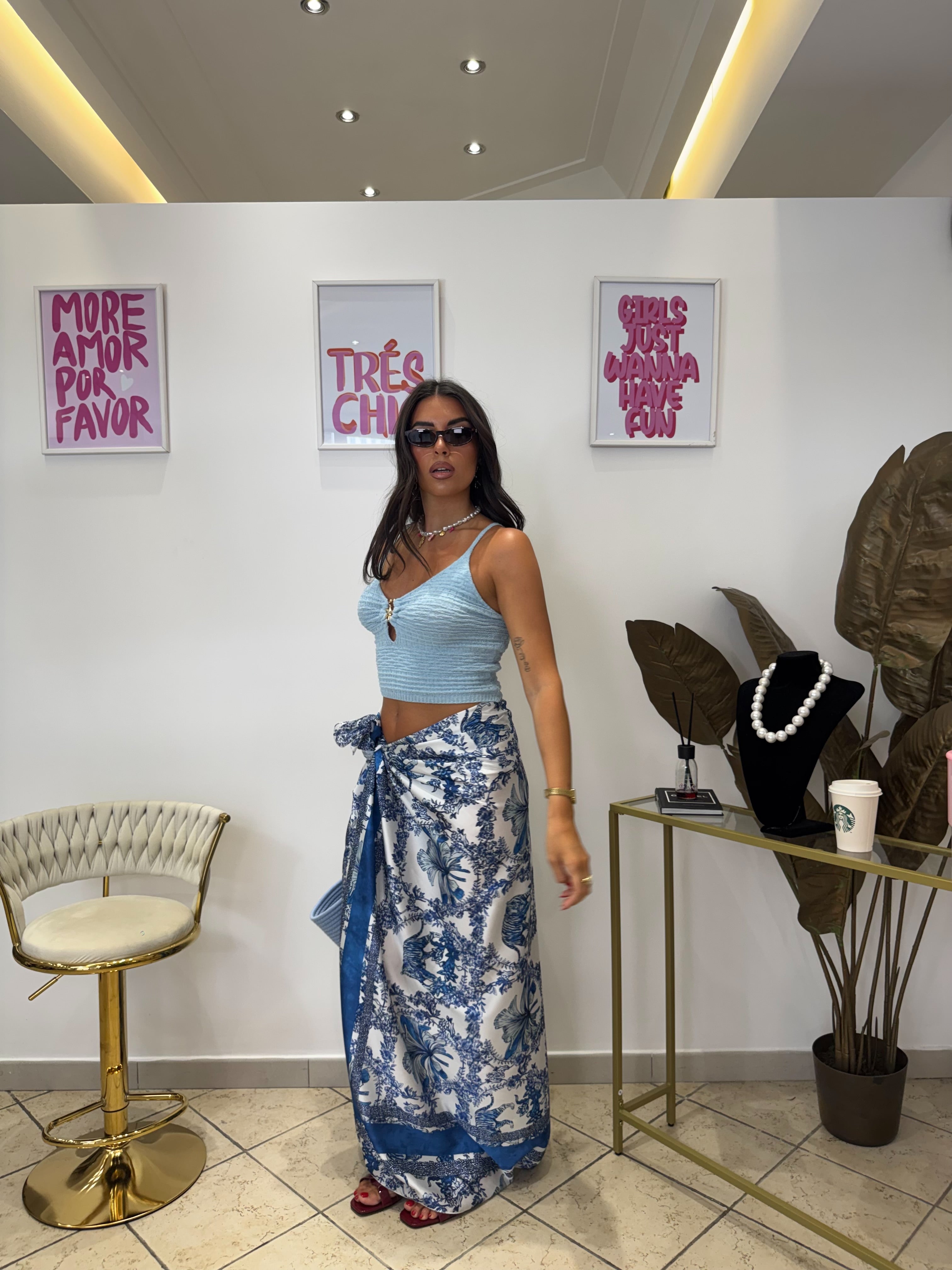 Crop Top Starfish Celeste