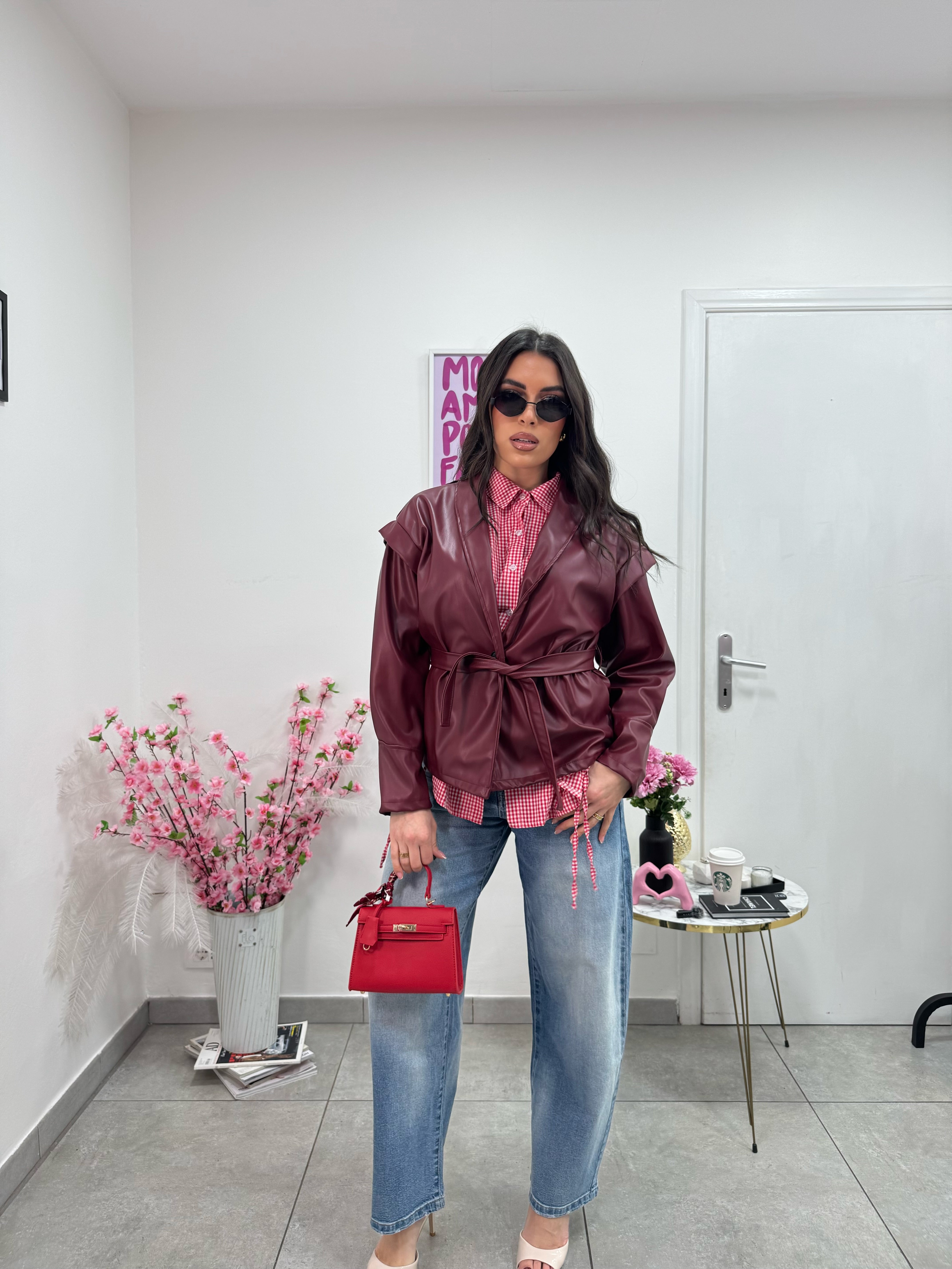 Trench Ecopelle Bordeaux