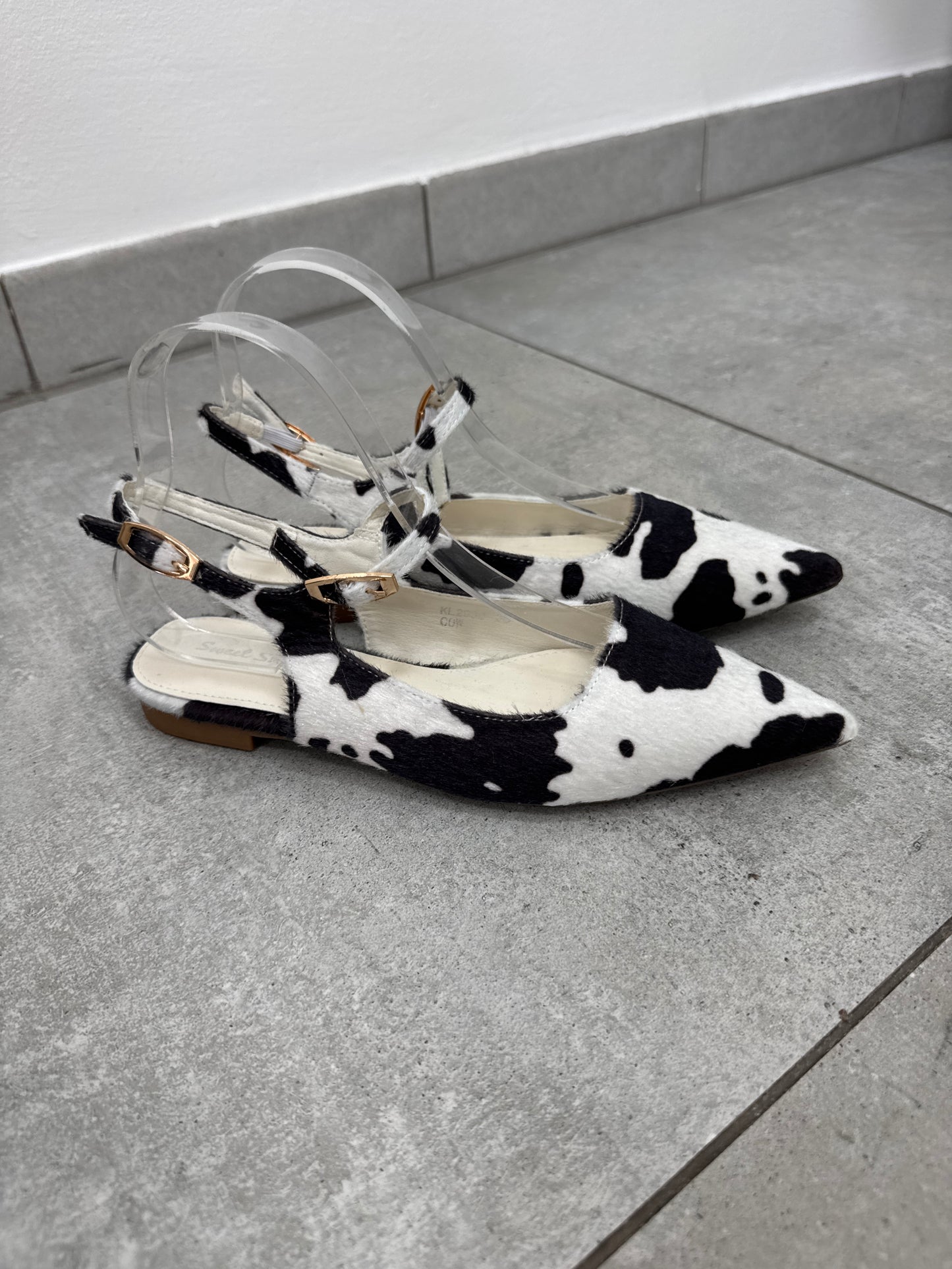 Slingback Flat Cow