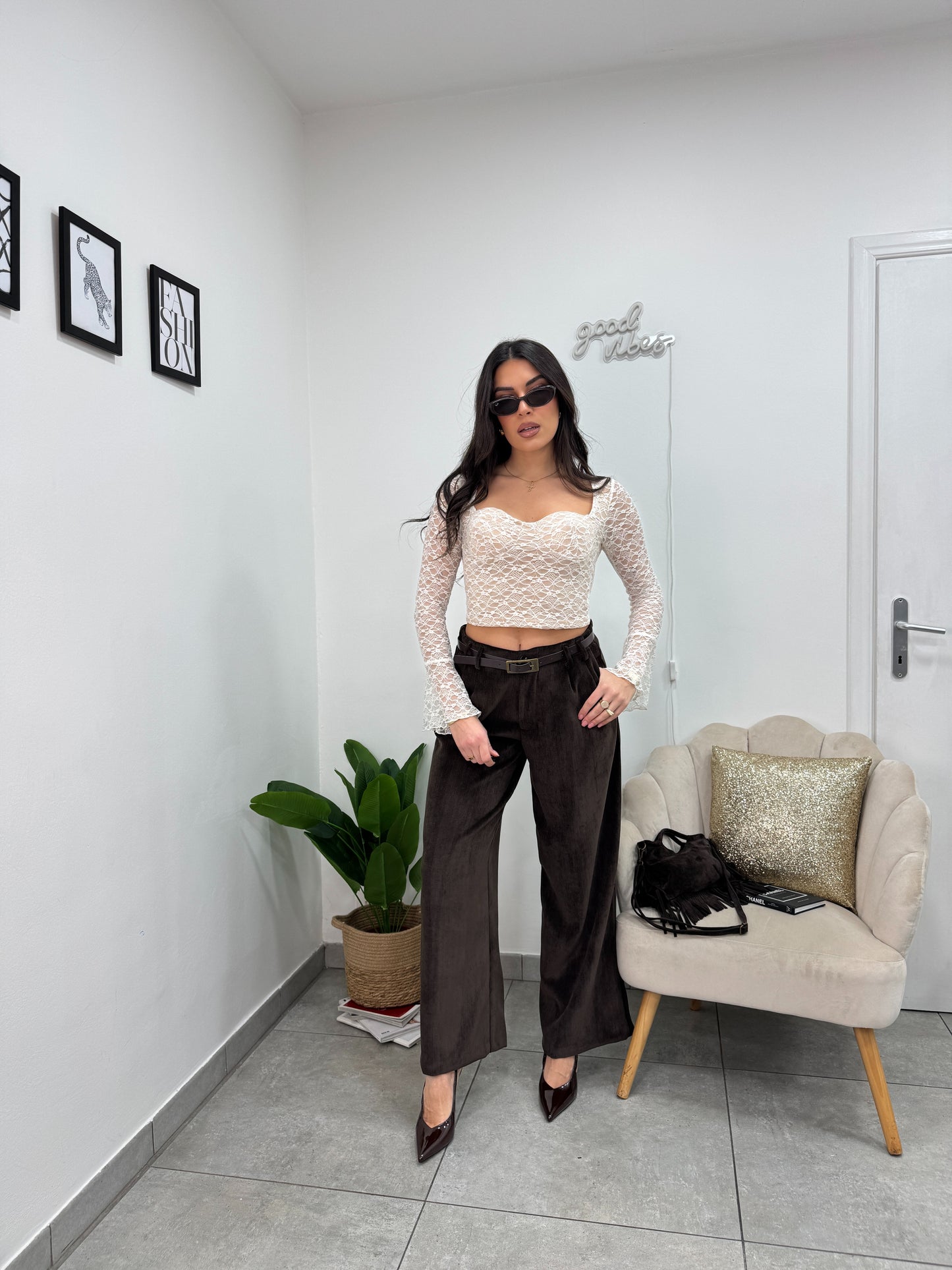 Pantalone Velluto Choccolate