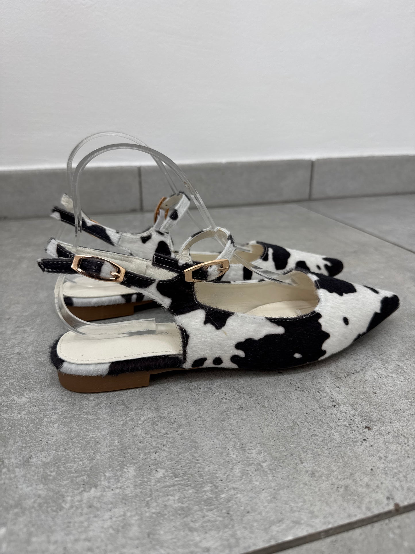 Slingback Flat Cow