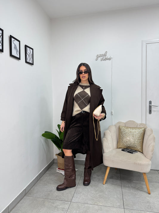 Cappotto City Marrone