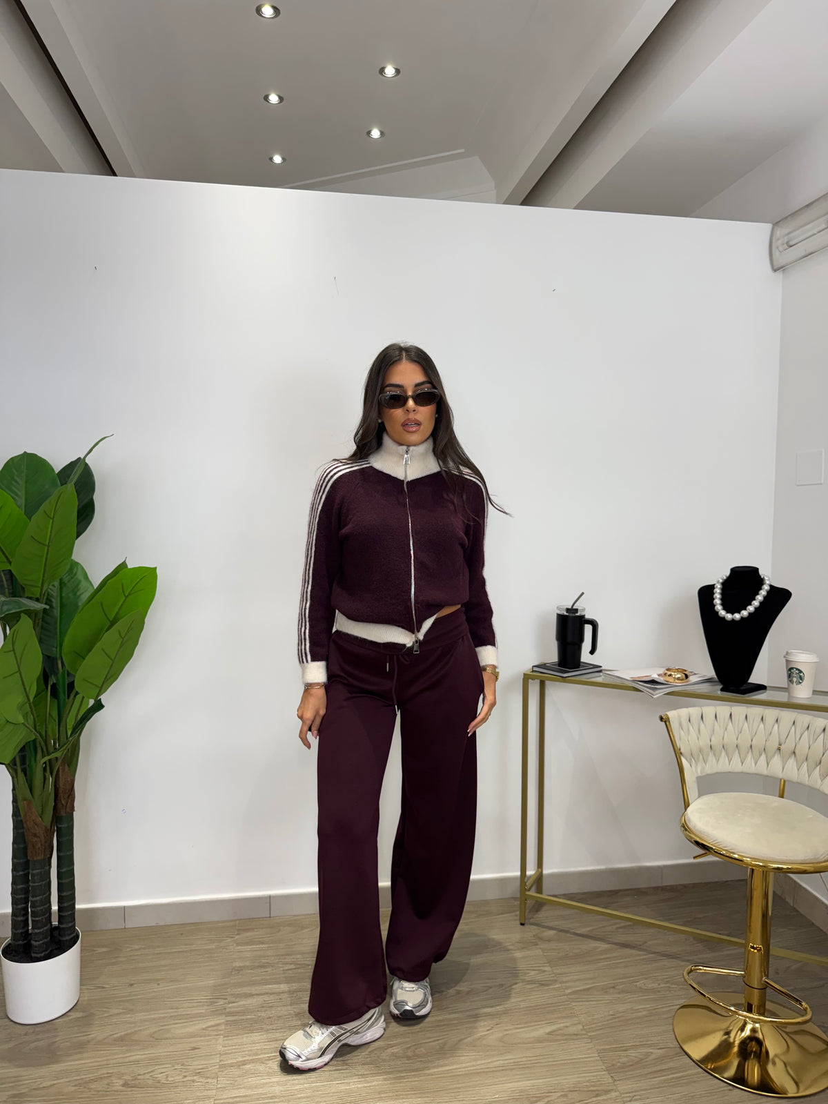 Pantalone Jogger Soft Touch Vino