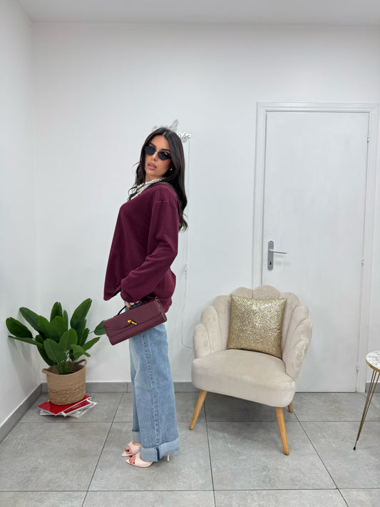 Maxi Maglia Bordeaux