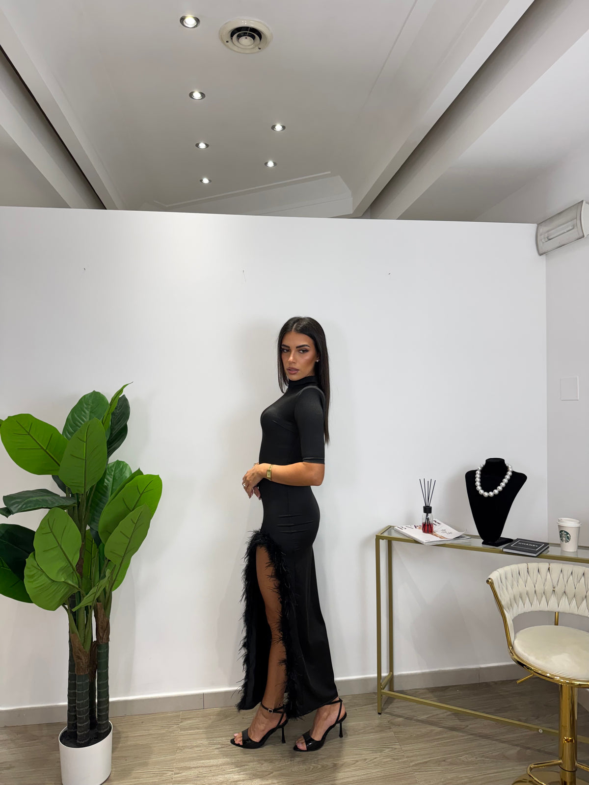 Abito Lady Plume Nero