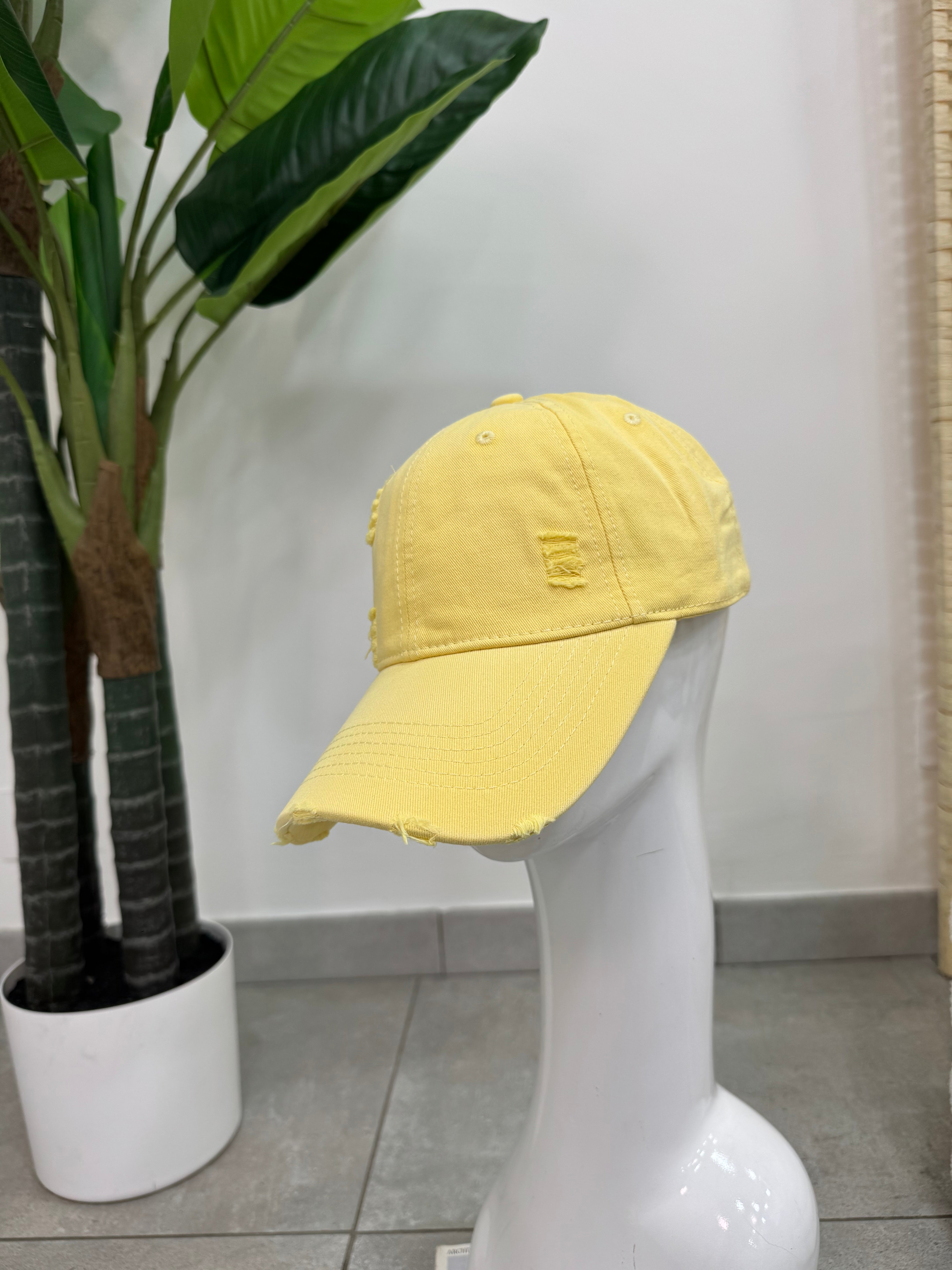 Berretto Denim Giallo