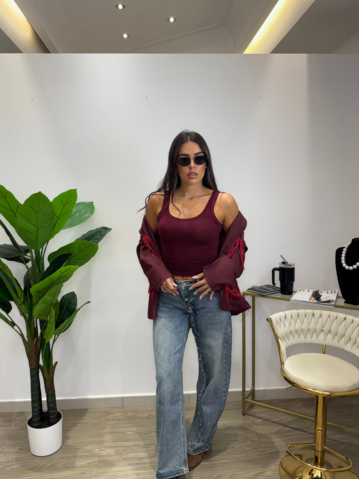 Canotta Basic Bordeaux