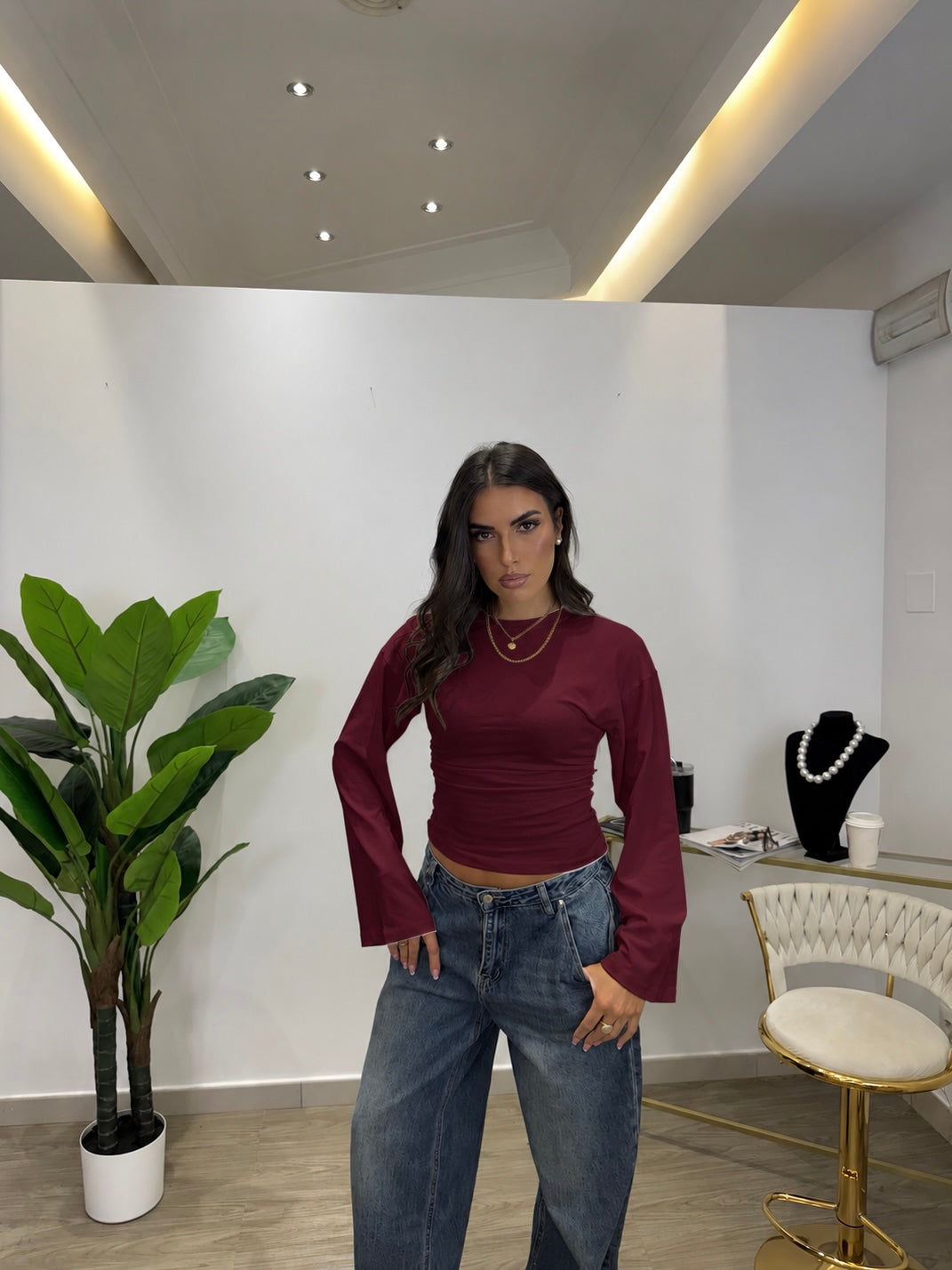 Maglia Sling Bordeaux