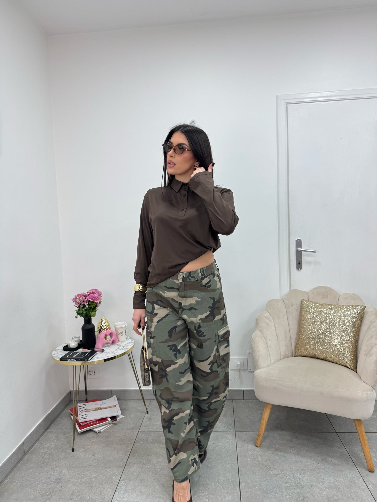 Maglia Polo Easy Marrone