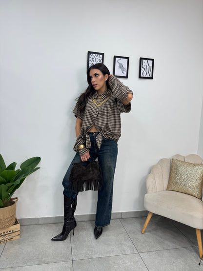 Camicia Quadri Scomposta