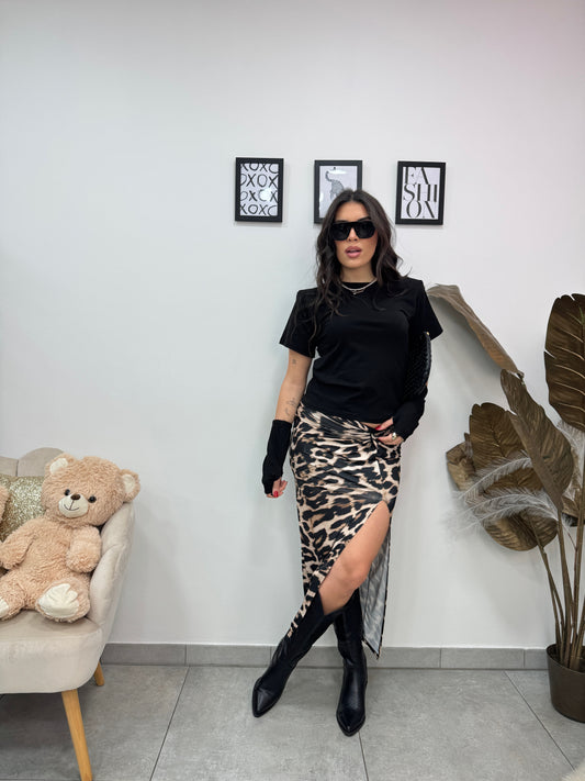 T-shirt Manicotti Nera
