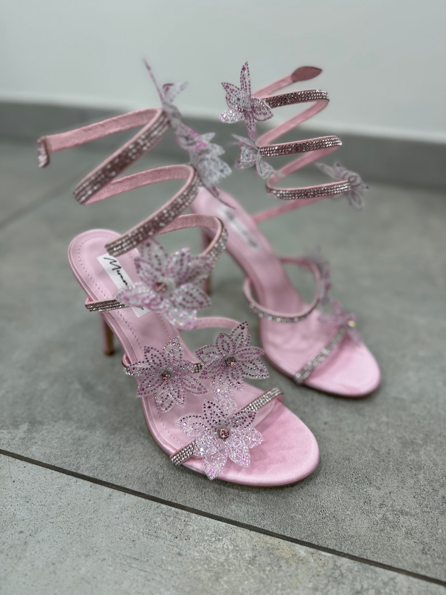 Sandali Flowers Pink