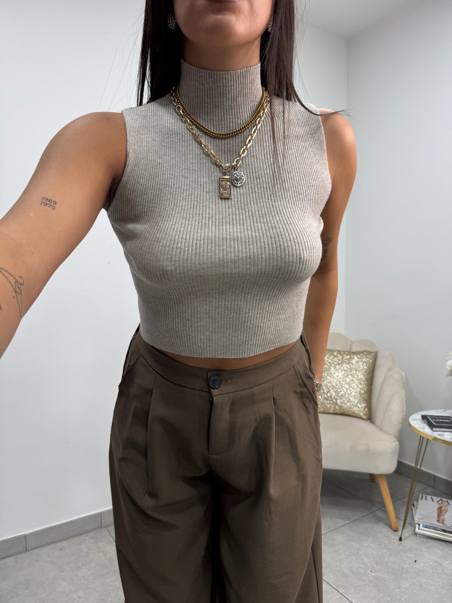 Top Lupetto Smanicato