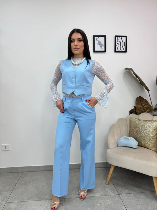 Gilet Elegant Celeste