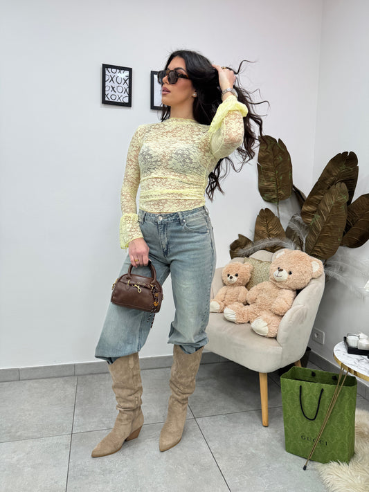 Maglia Pizzo Giallo