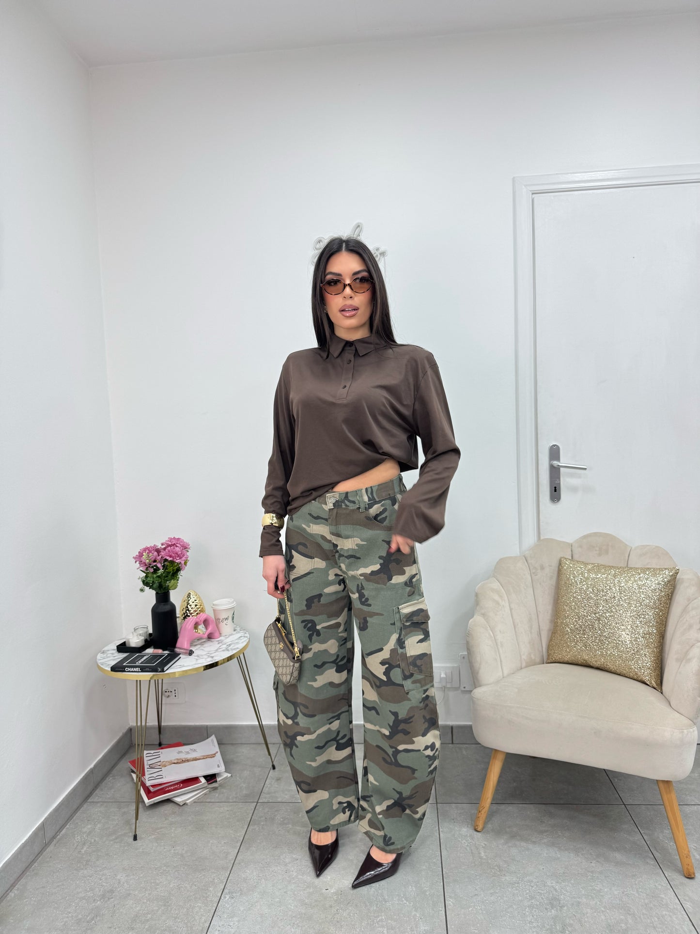 Maglia Polo Easy Marrone