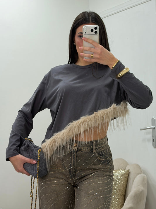Maglia Plume Grigia