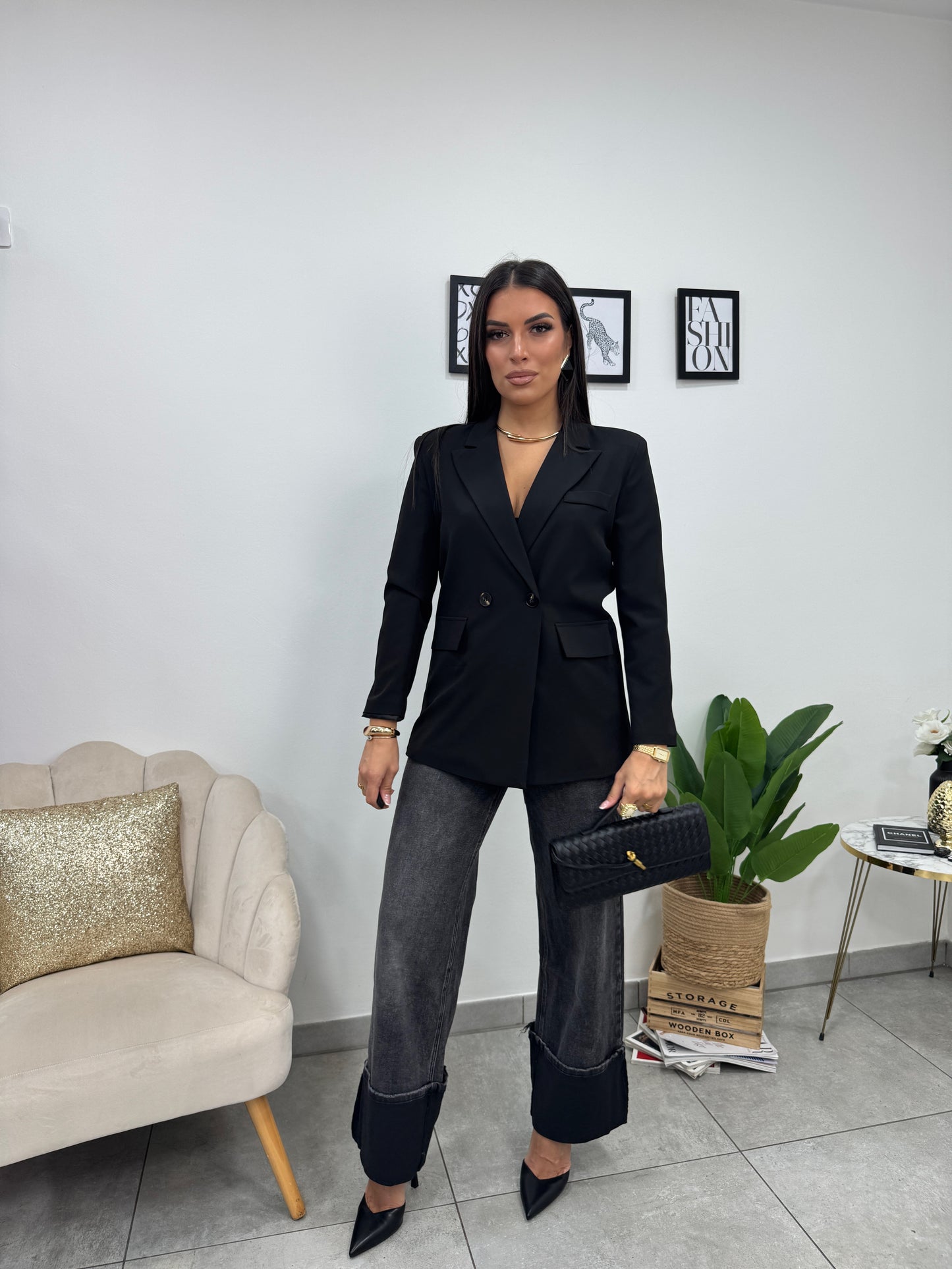 Blazer Doppiopetto Nero