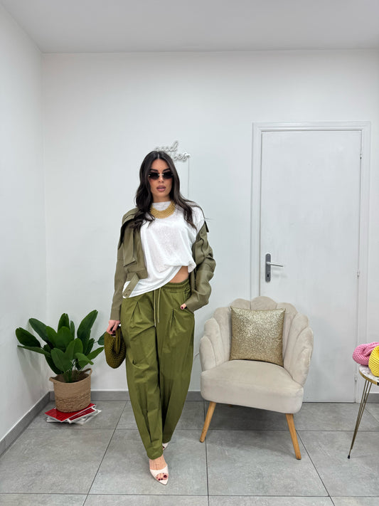 Pantalone Comfy Verde