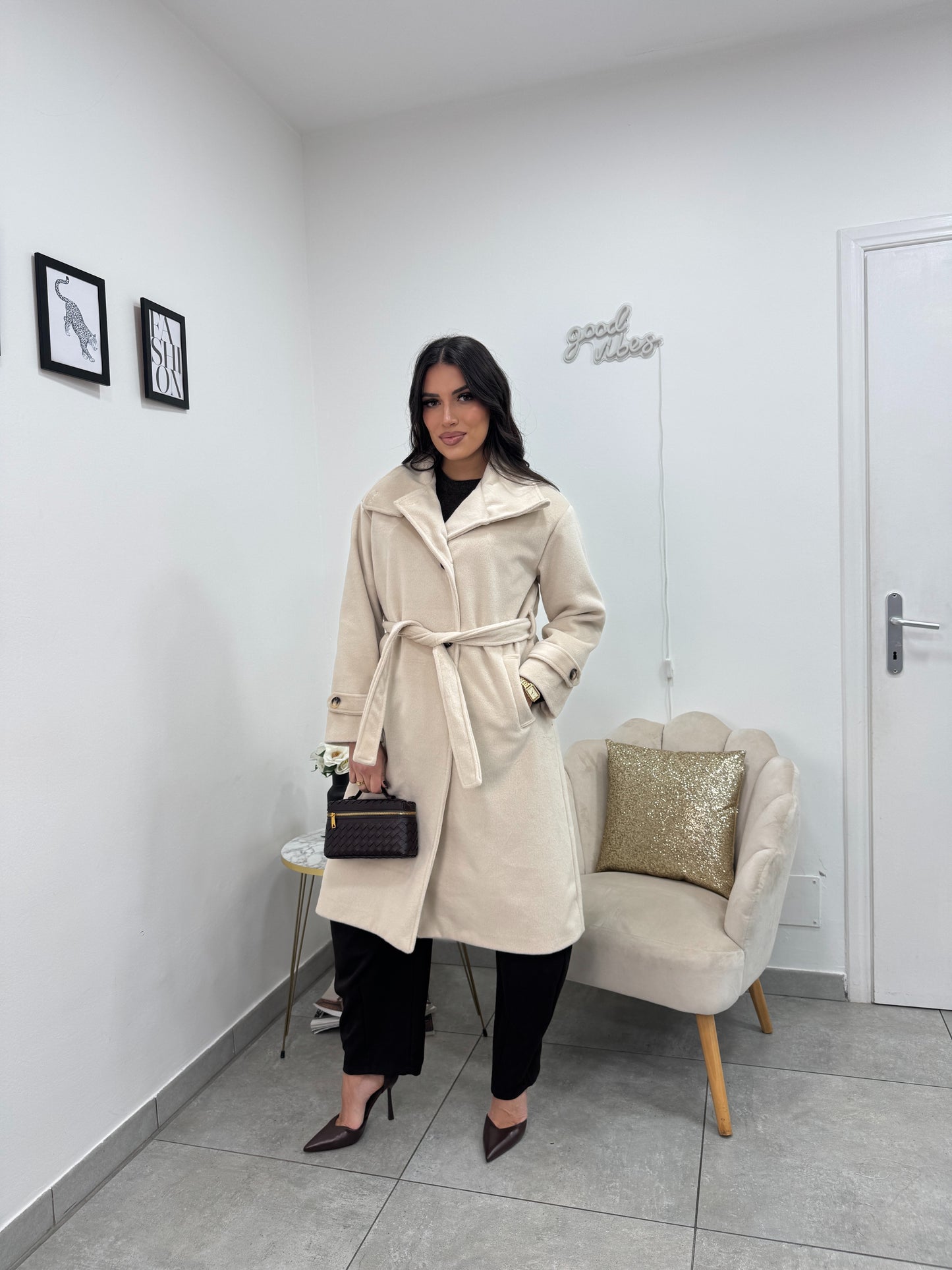 Cappotto Fall Panna