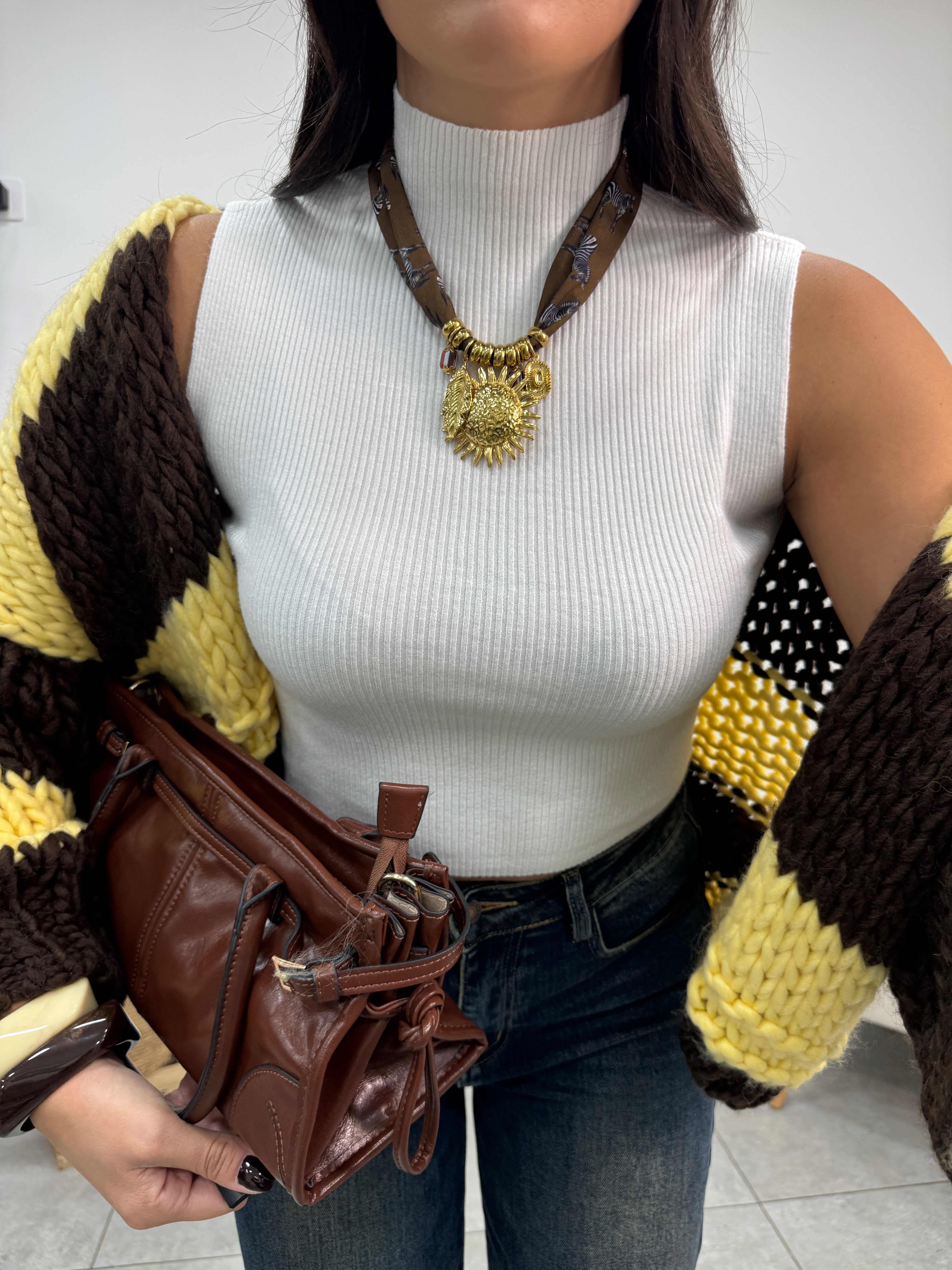 Collana Sol Marrone