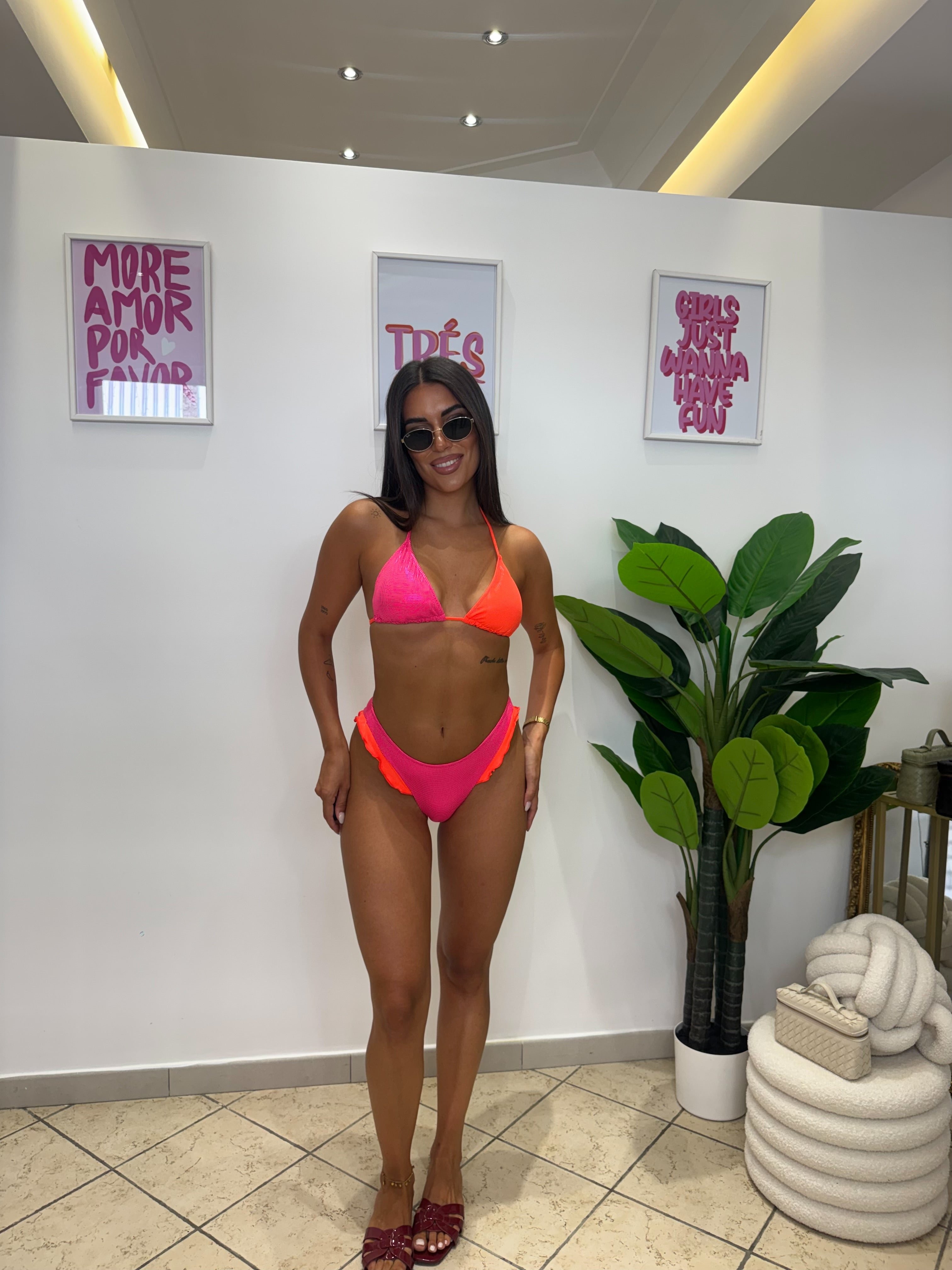 Bikini Colorful Corallo/Rosa