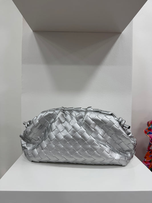 Pouch Bottega Silver