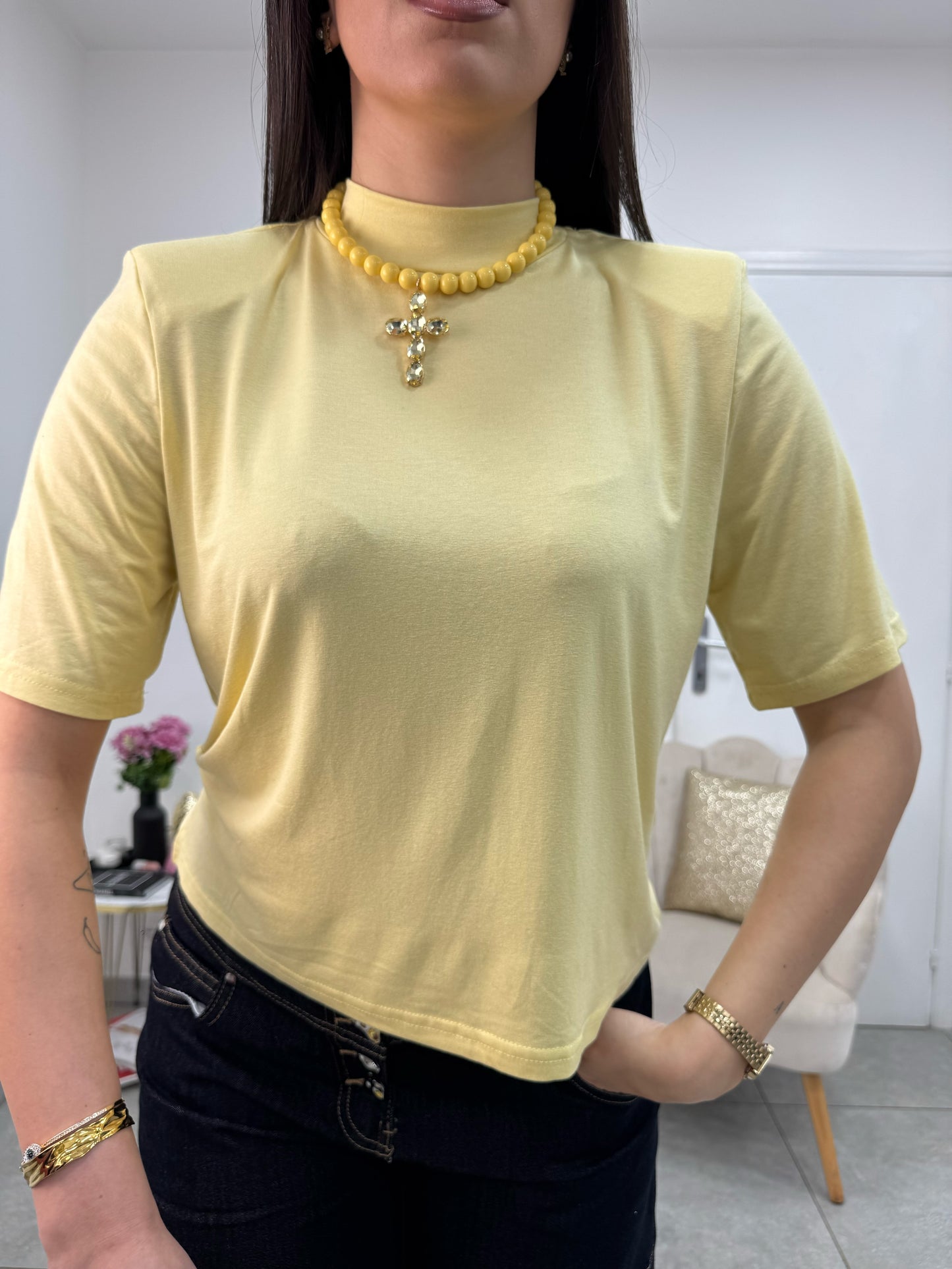 T-Shirt Basic Gialla