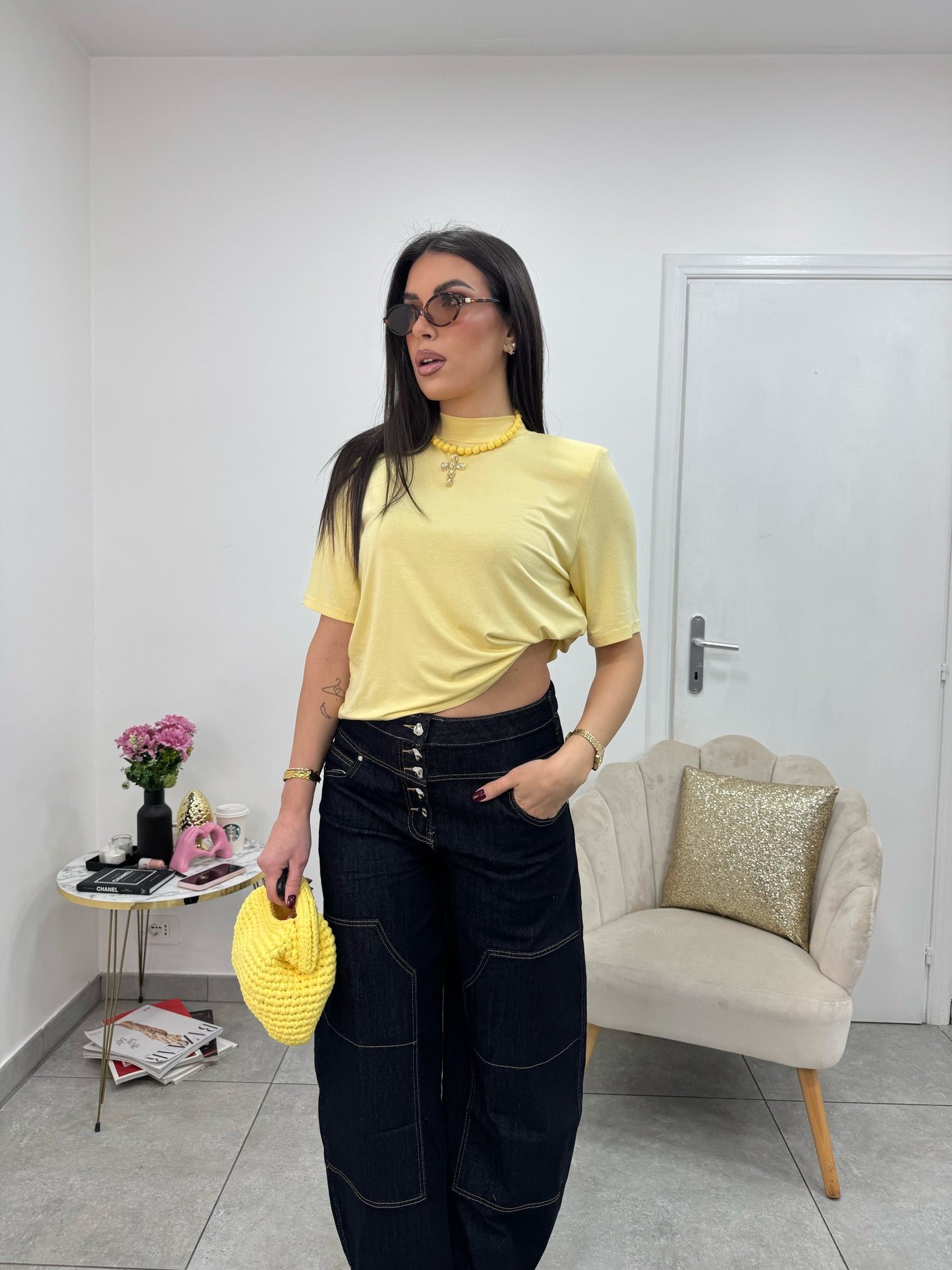 T-Shirt Basic Gialla