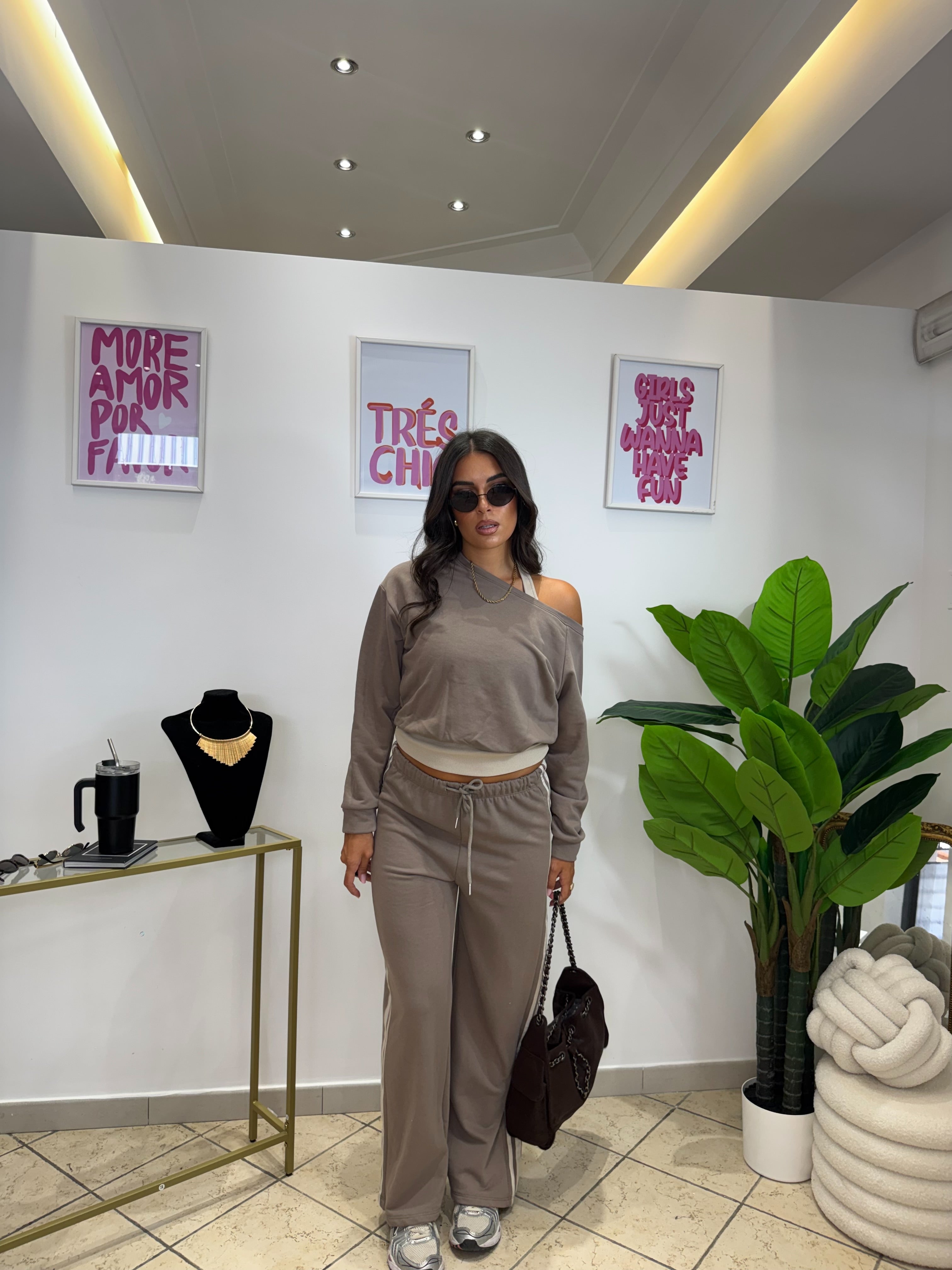 Felpa Virgy Fango/Beige