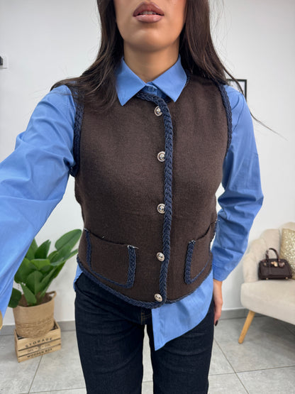 Camicia Cotone Celeste