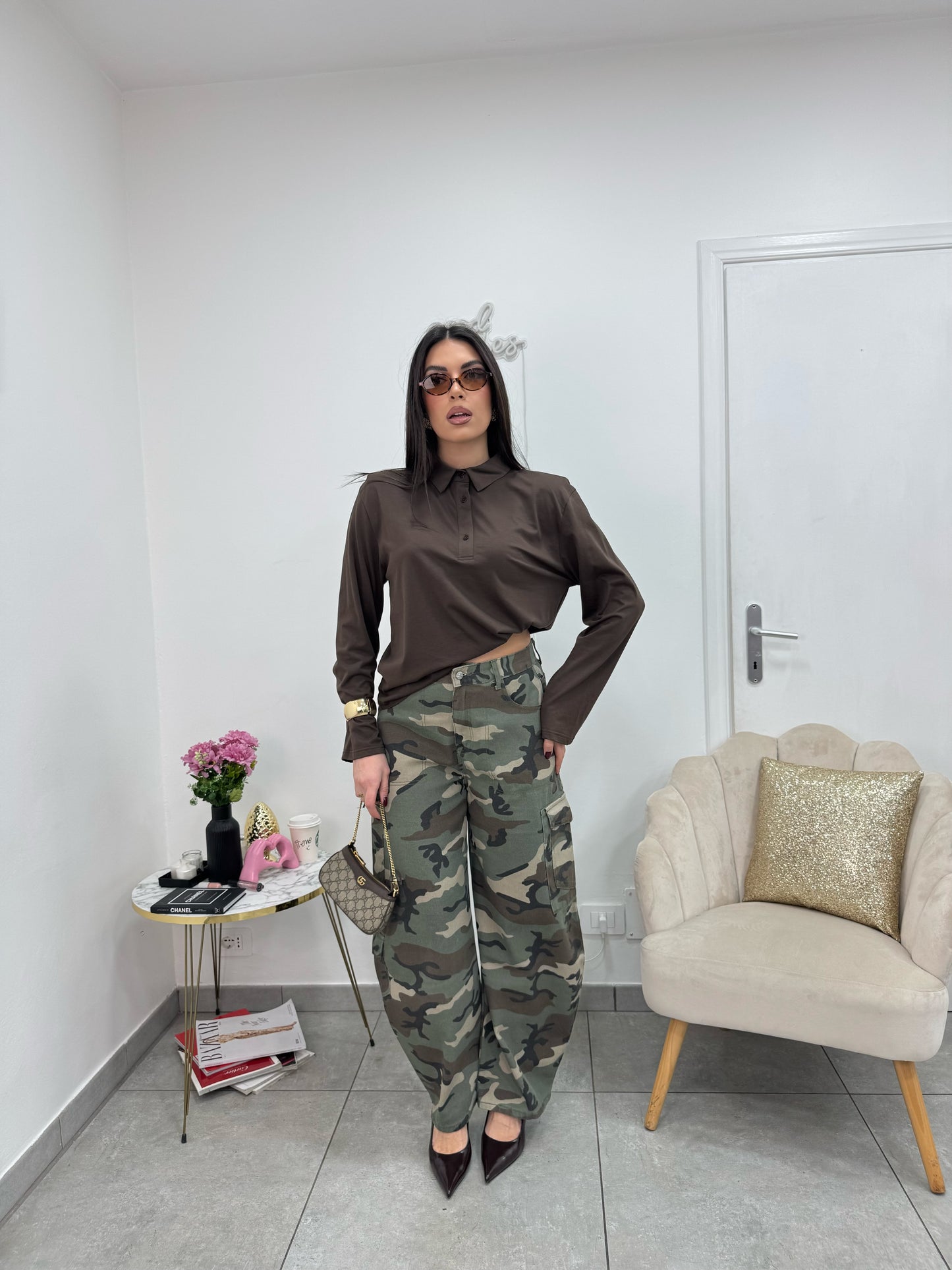 Maglia Polo Easy Marrone