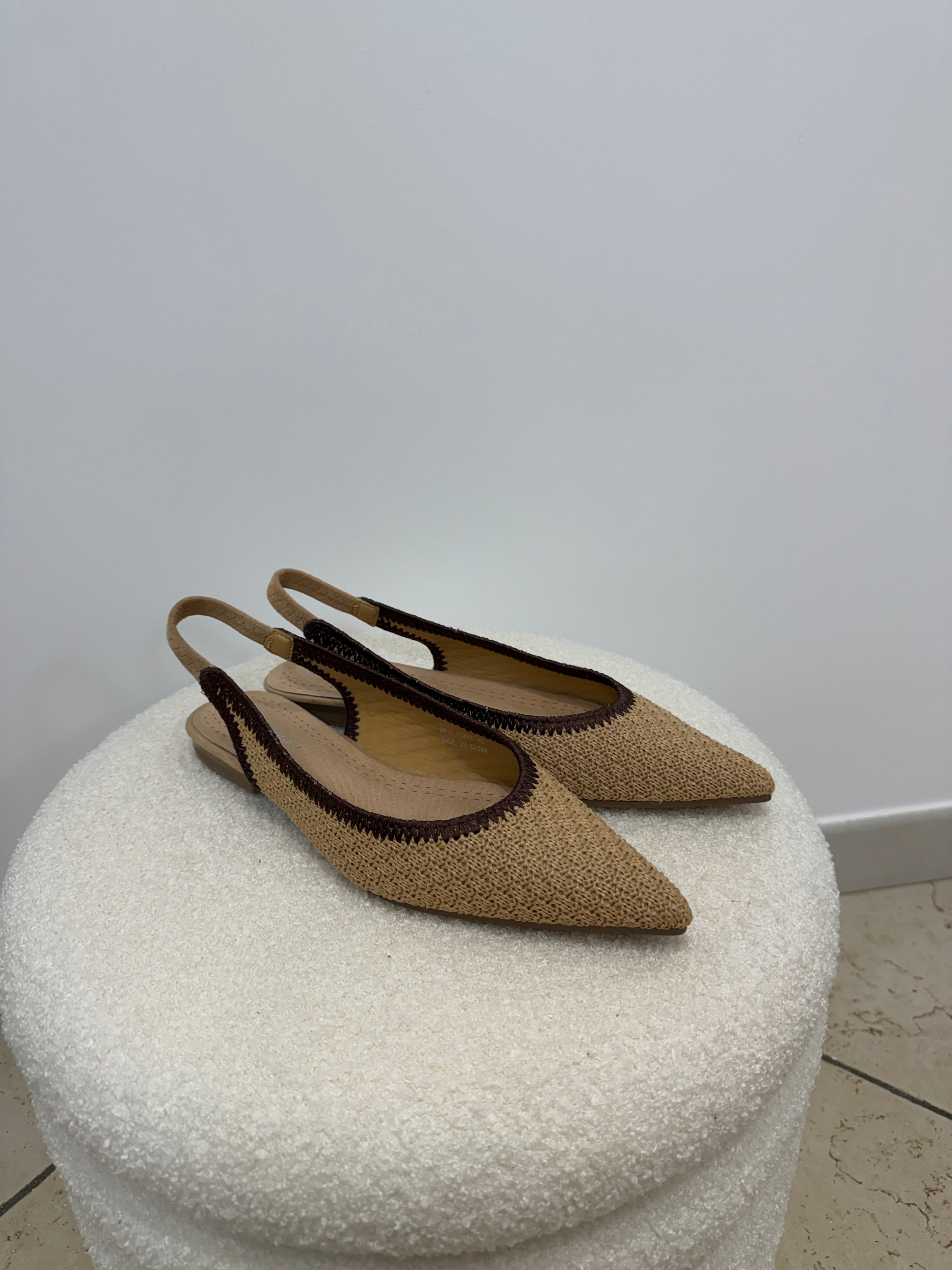 Ballerine Slingback Boho Beige