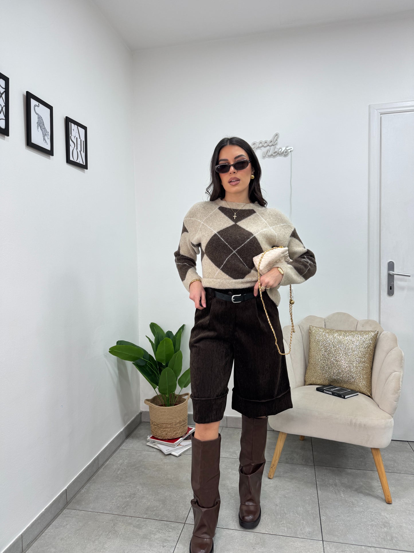 Bermuda Velluto Brown