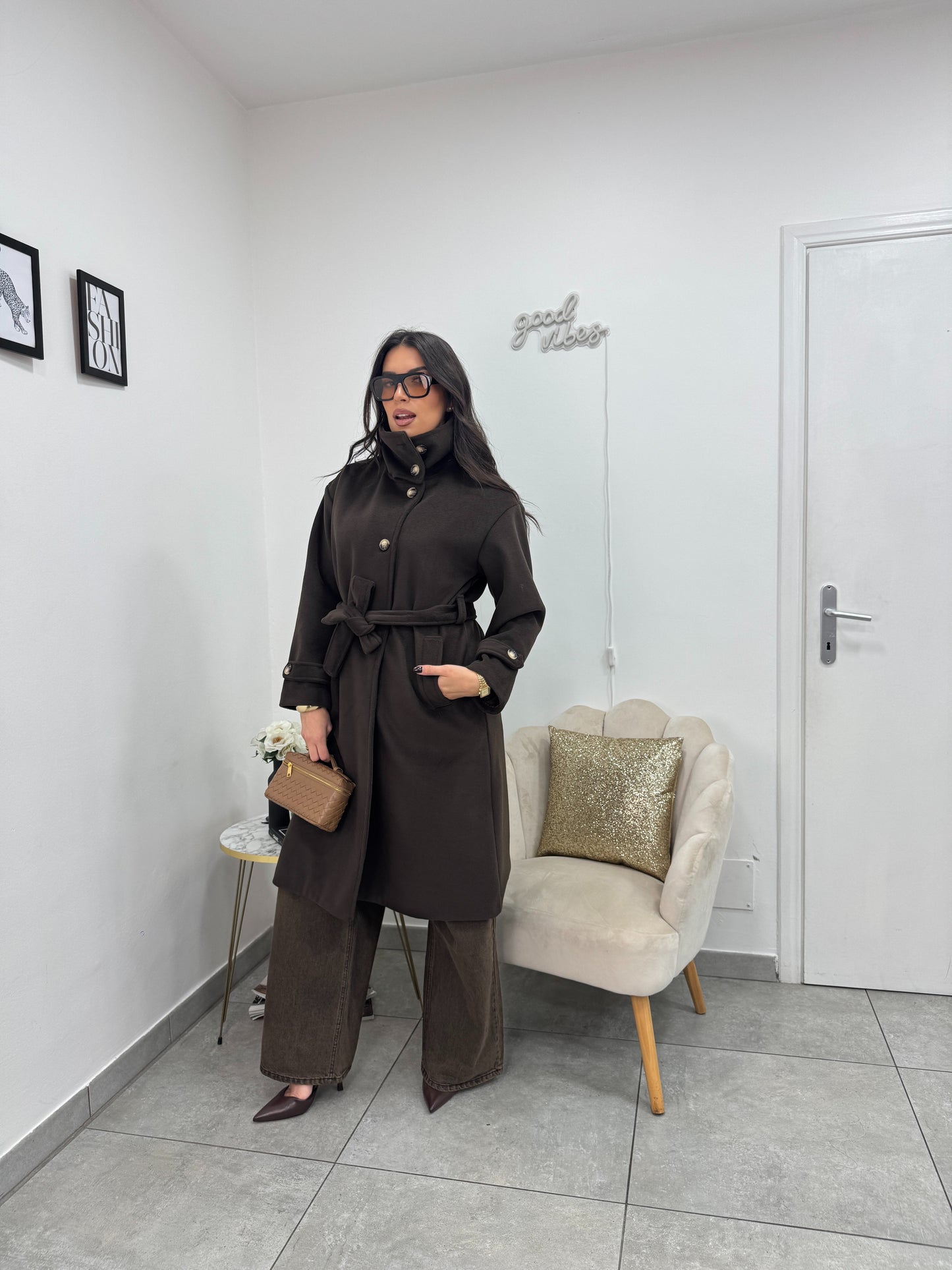 Cappotto Fall Marrone