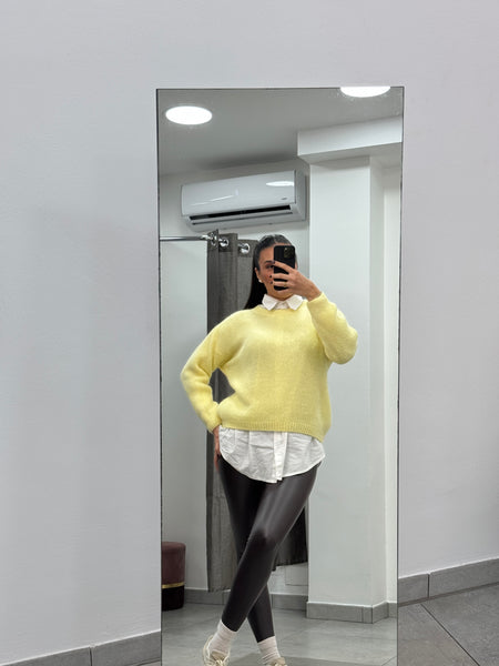 Pull Basic Wool Giallo