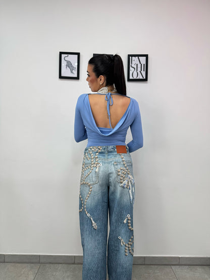 Maglia Back Turchese