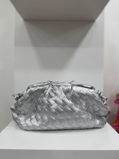 Pouch Bottega Silver