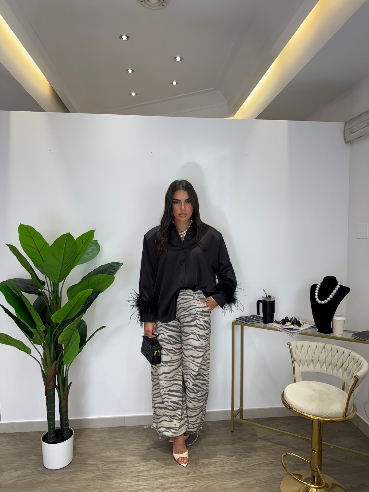 Camicia Luxury Plume Nera