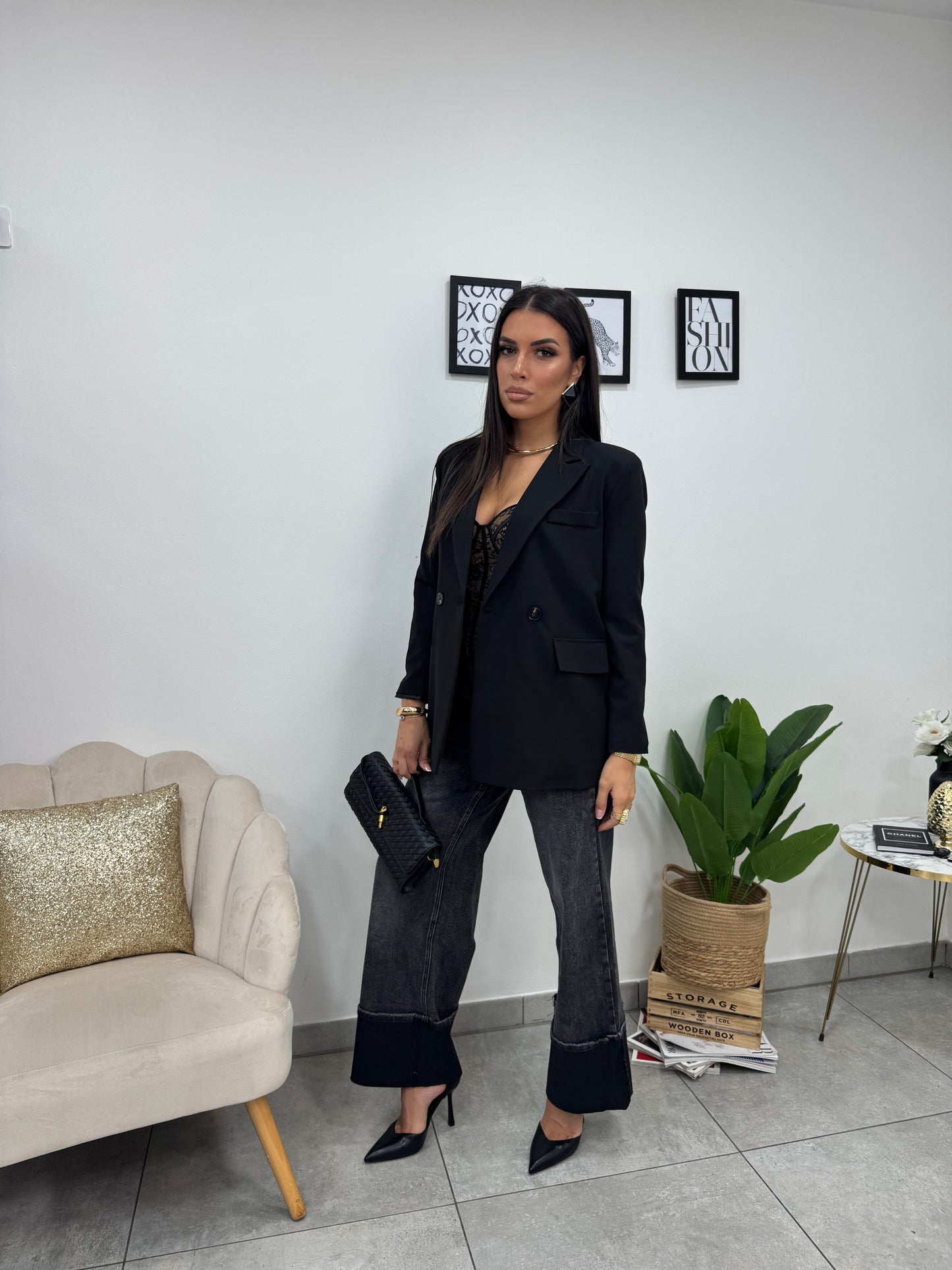 Blazer Doppiopetto Nero