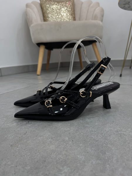 Slingback Vernice Tris