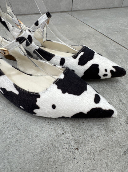 Slingback Flat Cow