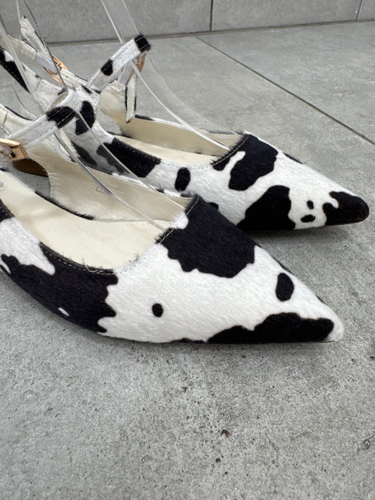 Slingback Flat Cow